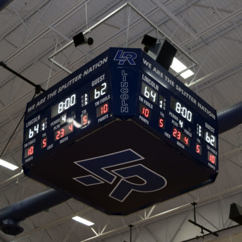 arena four sided scoreboard