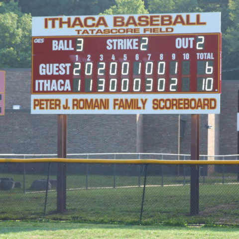 baseball field scoreboard