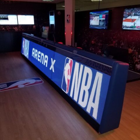 Arena X NBA digital sign