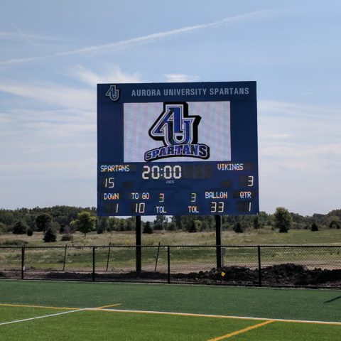 Aurora University scoreboard