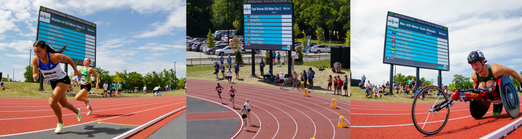 Canada Games Park Track Field OES Scoreboards