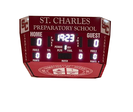 Center Hung Scoreboard - Center Hung M5010AICV-4