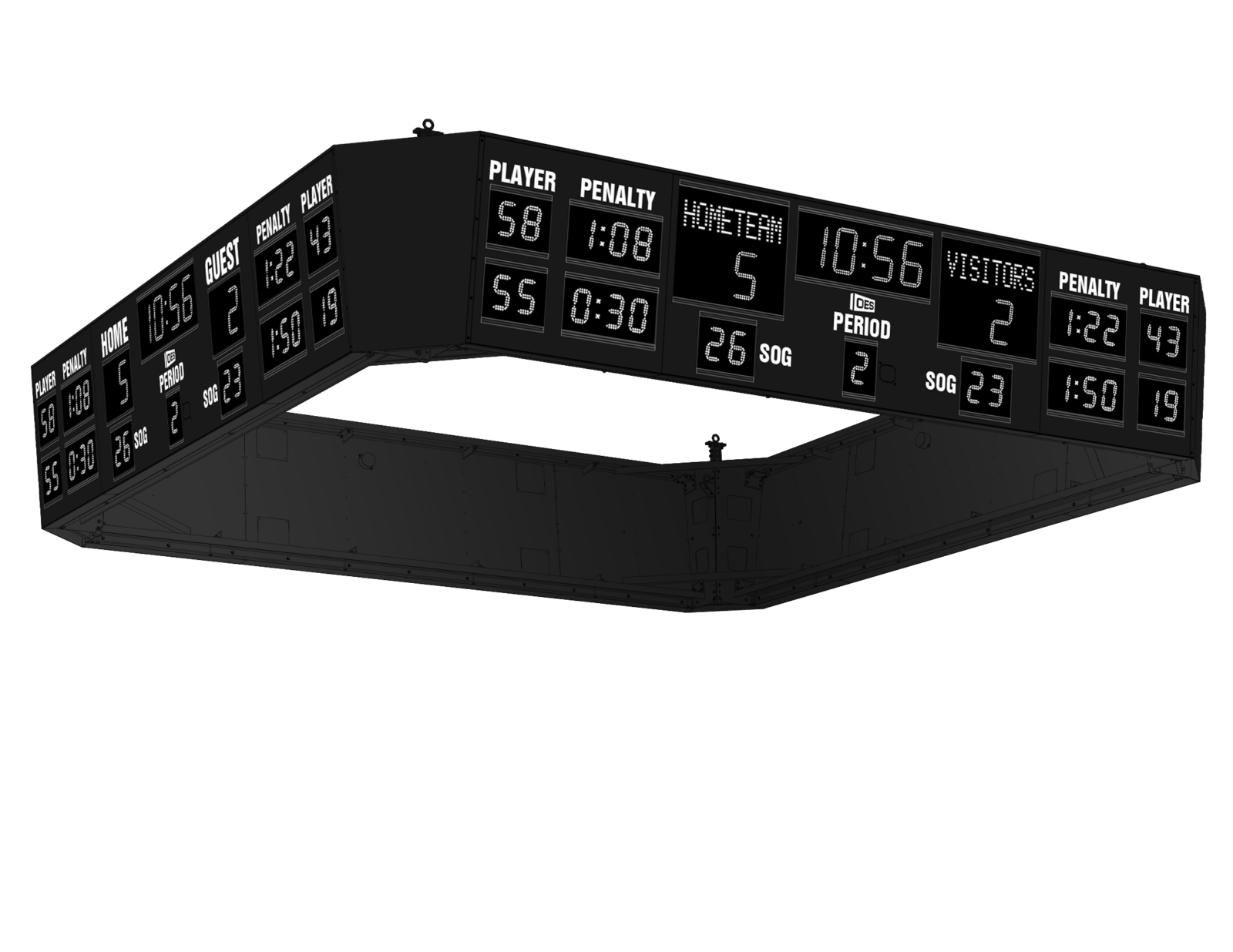 Center Hung Scoreboard - Center Hung M6982ICC