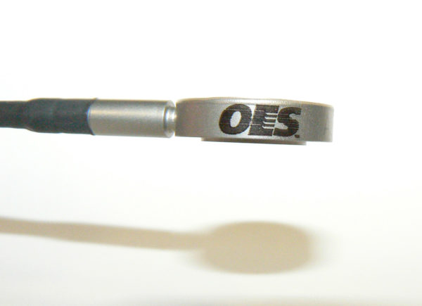 Side view of a sensor ring on a white background